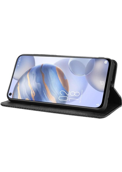 Oukitel C21 Pu Deri Manyetik Kapatma Cüzdan Için Kılıf (Yurt Dışından) modelleri