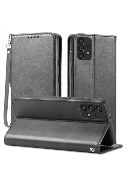Samsung Galaxy A52S 5g Tam Koruma Deri Folio Flip Case (Yurt Dışından)