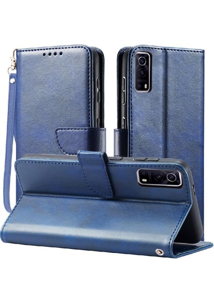 Y72 5G/Y52 5G/Y53S Deri Folio Flip Case Kart Ekleme Tam Için Kılıf (Yurt Dışından)