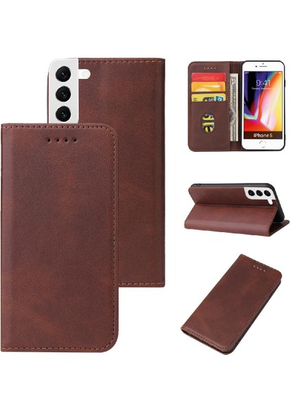 Kart Tutucu Kickstand Tam Koruma ile Samsung Galaxy S22 Için Kılıf (Yurt Dışından) indirimleri