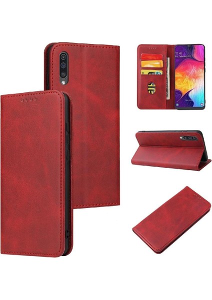 Kart Sahibinin ile Samsung Galaxy A40 Deri Folio Flip Case Için Kılıf (Yurt Dışından)