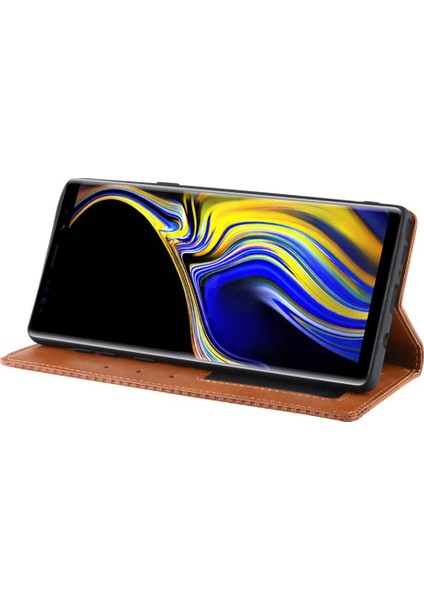 Samsung Galaxy Not 9 Için Kılıf Pu Deri Manyetik Kapatma Cüzdan (Yurt Dışından)