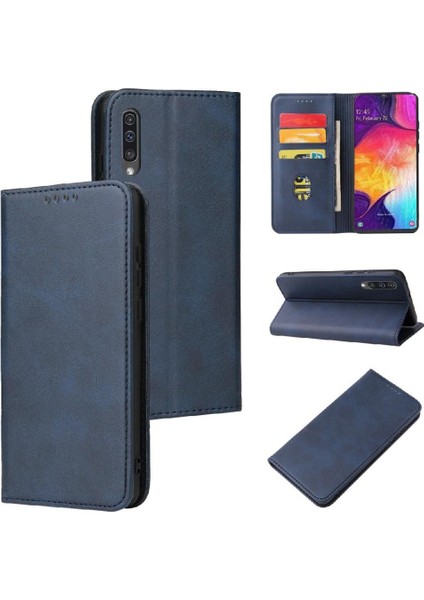 Samsung Galaxy A50/A30S/A50S Deri Folio Flip Case ile Tam (Yurt Dışından)