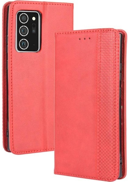 Samsung Galaxy Not 20 Için Kılıf Ultra 5g Pu Deri Cüzdan Manyetik Kapatma (Yurt Dışından)
