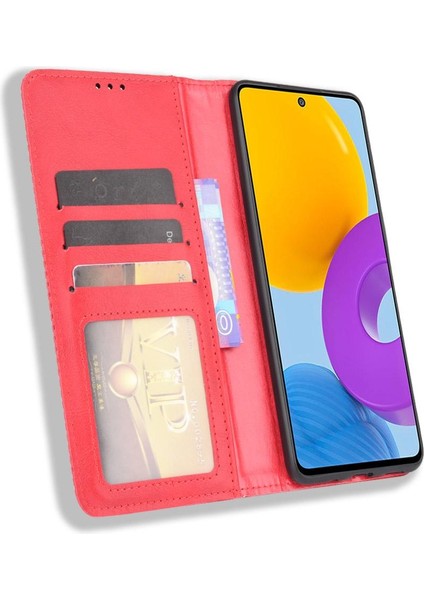 Samsung Galaxy M52 5g Pu Deri Manyetik Kapatma Cüzdan (Yurt Dışından)