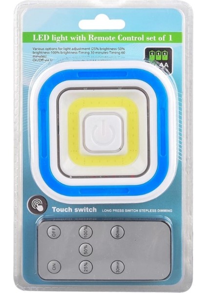 Powermaster PM-6937 Cob Ledli Pilli Uzaktan Kumandalı Tekli Lamba Mutfak Çocuk Odası Aydınlatma