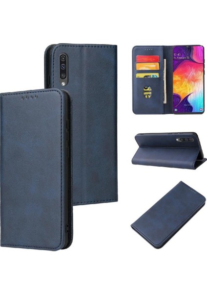 Kart Sahibinin ile Samsung Galaxy A40 Deri Folio Flip Case Için Kılıf (Yurt Dışından)