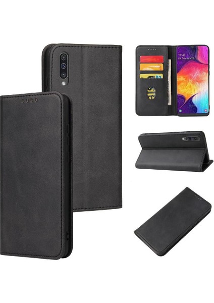 Samsung Galaxy A50/A30S/A50S Deri Folio Flip Case ile Tam (Yurt Dışından)