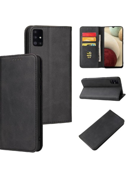 Kart Tutucu Kickstand Tam Koruma ile Samsung Galaxy A20S Için Kılıf (Yurt Dışından)