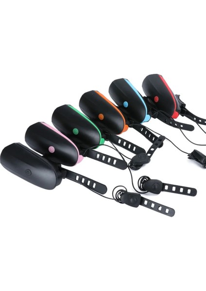 Kırmızı Stil USB Şarj Edilebilir Bisiklet Işık Gece Bisikleti Mtb Ön Lamba 140DB Güvenlik Uyarı Kornası Su Geçirmez Parlama Işık Bisiklet Aksesuarları (Yurt Dışından)