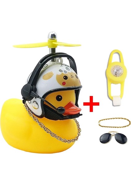 Alev Kırmızısı Işıklar Stili Araba Iç Dekorasyonu Sarı Ördek Bisiklet Motoru Için Kask ile Arabada Hafif Ördek ile Araba Aksesuarları (Yurt Dışından) indirimleri
