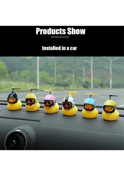 Alev Kırmızısı Işıklar Stili Kırık Rüzgar Lastik Ördek Kask Kolye ile Siyahsarı Ördek Yol Bisikleti Motor Kask Sürme Bisiklet Aksesuarları Araba Dekorasyon (Yurt Dışından) fiyatları