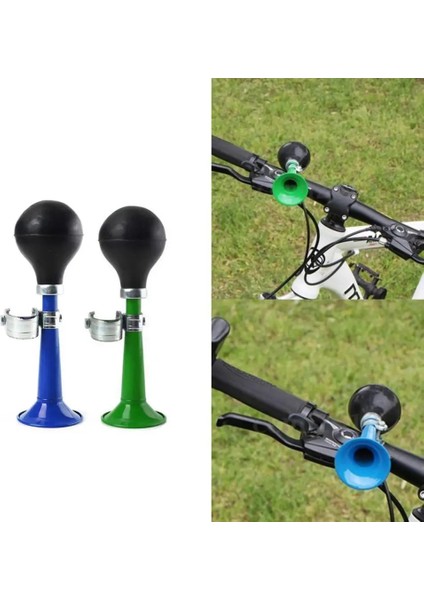 Mavi Stil Retro Bisiklet Bisiklet Bisiklet Gidonu Yüksek Sesli Havalı Korna Çanı Kauçuk Sıkma Alarmı (Yurt Dışından)