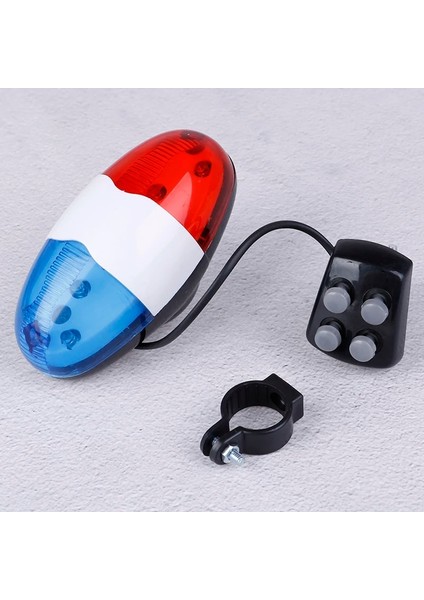 1x Bisiklet Çan 6 LED 4 Ton Bisiklet Korna Bisiklet Çağrı LED Bisiklet Polis Işığı Elektronik Yüksek Sesle Siren Çocuk Aksesuarları Bisiklet Scooter Mtb (Yurt Dışından)