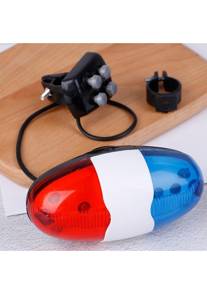 1x Bisiklet Çan 6 LED 4 Ton Bisiklet Korna Bisiklet Çağrı LED Bisiklet Polis Işığı Elektronik Yüksek Sesle Siren Çocuk Aksesuarları Bisiklet Scooter Mtb (Yurt Dışından) fırsatları