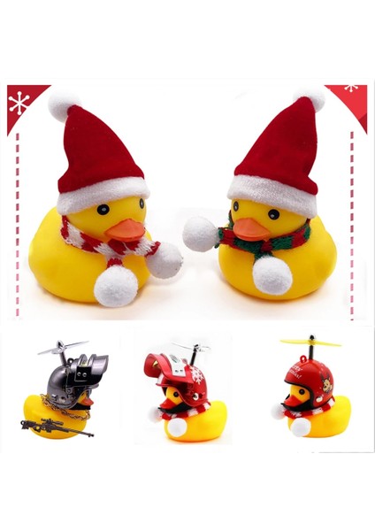Kırmızı Eşarp Tarzı Araba Sarı Ördek Kask Arabada Küçük Sarı Ördek Eşarplı Noel Yol Bisikleti Motor Sürme Aksesuarları Noel Dekorasyon Hediye (Yurt Dışından) fiyatları