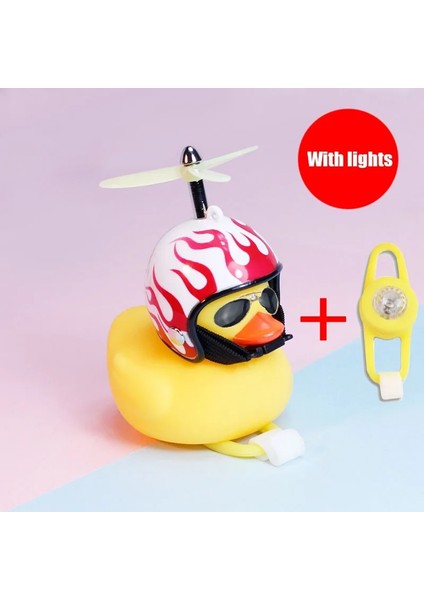 Alev Işık Stili Kask Kırık Rüzgar Küçük Pembe Ördek Araba Eşyaları Hediye Pembe Küçük Sarı Ördek Sevimli Araba Aksesuarları Iç Oto Dekorasyon Süsleme (Yurt Dışından)