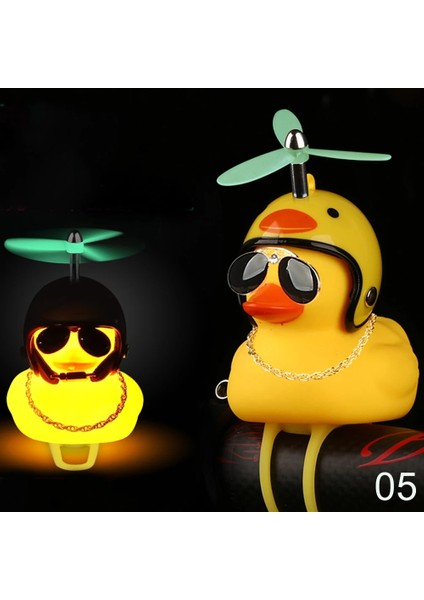 Normal Hava Vidası 08 Stili Luminousnormal Airscrew Kask Ayakta Ördek Kırık Rüzgar Küçük Sarı Ördek Bisiklet Motor Sürme Bisiklet Işıkları Bisiklet Aksesuarları (Yurt Dışından) fırsatları
