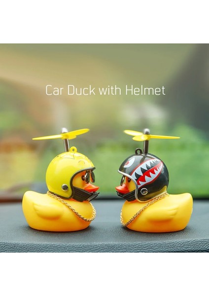 09FLAŞ Stili Ayakta Ördek Bisiklet Çan Kırık Rüzgar Küçük Sarı Ördek Mtb Yol Bisikleti Motorlu Kask Binme Bisiklet Aksesuarları Işıksız (Yurt Dışından)