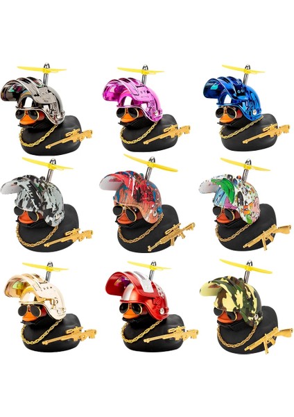 No.6 Tarzı Aydınlık Ayakta Ördek Halka Alarm Korna Seviye 3 Kask ile Küçük Sarı Ördek Yol Bisikleti Motor Kask Sürme Bisiklet Aksesuarları (Yurt Dışından)