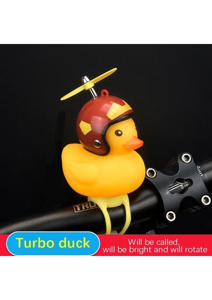 No.3 Tarzı Küçük Sarı Ördek Boynuzu Bisiklet Motor Işıkları Airscrew ile Bisiklet Çanı Kask Ördek Işıkları ile Küçük Sarı Ördek Bisiklet Kornası (Yurt Dışından) fiyatları