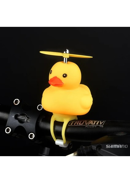 No.3 Tarzı Küçük Sarı Ördek Boynuzu Bisiklet Motor Işıkları Airscrew ile Bisiklet Çanı Kask Ördek Işıkları ile Küçük Sarı Ördek Bisiklet Kornası (Yurt Dışından) modelleri