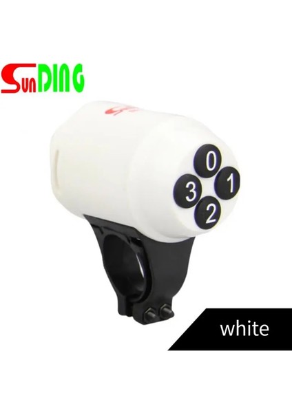 Beyaz Stil Sundıng 110 Db Bisiklet Çan Elektrikli Korna Alarmlı Süper Ses Scooter Mtb Bisiklet Güvenliği Hırsızlığa Karşı Alarm Yüksek Sesli (Yurt Dışından)