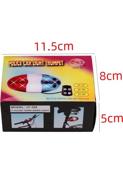Kırmızı ve Mavi Tarzı Dayanıklı Su Geçirmez Çok Işlevli Döngü Lambası +4 Yüksek Siren Sesi Trompet Polis 6 LED Işık Elektroren Bisiklet Çanı Redblue (Yurt Dışından) indirimleri