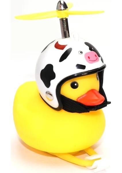 Kırmızı Alev Işık Stili Jumpingbalık Küçük Sarı Bisiklet Ördeği Bisiklet Zili Aydınlıknormal Airscrew Kask Binme Bisiklet Işıkları Horn Ördek Ördek (Yurt Dışından) modelleri