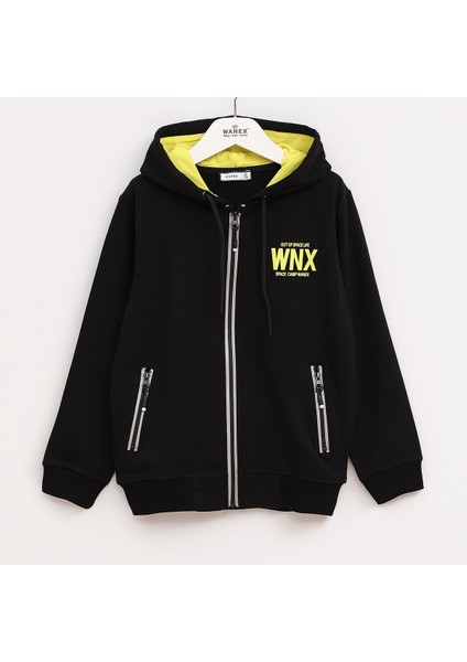 Erkek Çocuk Şardonlu Kapüşonlu Eşofman - 13036 - Beyaz