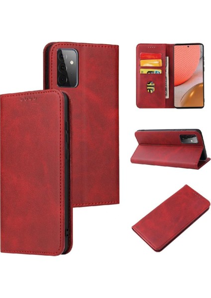 Samsung Galaxy A73 5g Tam Koruma Deri Folio Flip Case (Yurt Dışından)