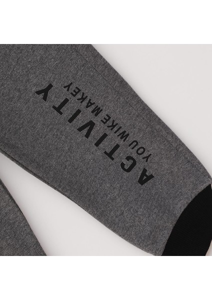 Erkek Çocuk Kapüşonlu Sweatshirt & Lastikli Eşofman Takım - 11465 - Kırmızı indirimleri