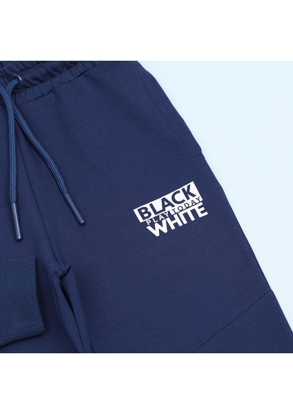 Erkek Çocuk Kapüşonlu Sweatshirt & Lastikli Eşofman Takım - 11532 - Parlament modelleri