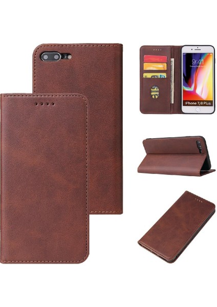 BDT Market Kart Tutucu Kickstand Kart ile iphone Xr Deri Folio Flip Case Için Kılıf (Yurt Dışından)