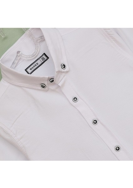 Erkek Çocuk Uzun Kol Gömlek - 15220 - Beyaz fiyatları