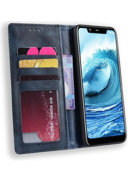 Nokia 5.1 Artı Cüzdan Manyetik Kapatma Pu Deri Için Kılıf (Yurt Dışından) indirimleri