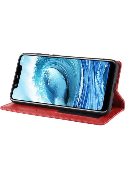 Nokia 5.1 Artı Cüzdan Manyetik Kapatma Pu Deri Için Kılıf (Yurt Dışından) fırsatları