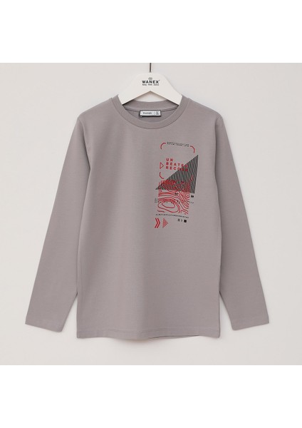 Erkek Çocuk Uzun Kol Sweat - 16699 - Siyah