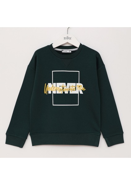 Erkek Çocuk Uzun Kol Sweat - 16706 - Siyah