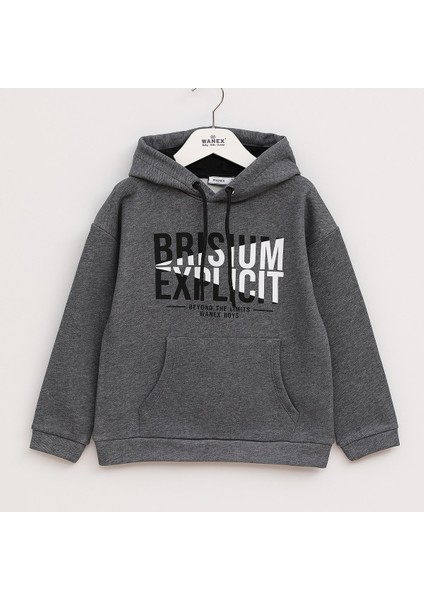 Erkek Çocuk Uzun Kol Sweatshirt - 16081 - Mavi
