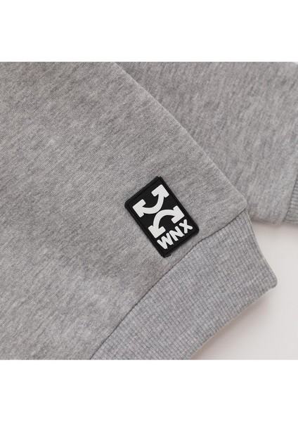 Erkek Çocuk Uzun Kol Şardonlu Sweat - 16044 - Siyah