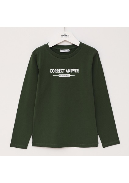 Erkek Çocuk Uzun Kol Sweat - 16700 - Kırmızı