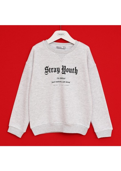 Erkek Çocuk Uzun Kol Sweat - 16634 - Melanj