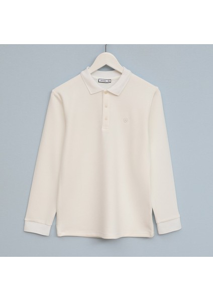 Erkek Çocuk Uzun Kol Sweat - 16660 - Vanilya