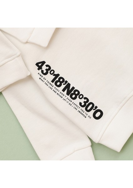 Erkek Çocuk Şardonlu Uzun Kol Sweat - 16516 - Vanilya fiyatları