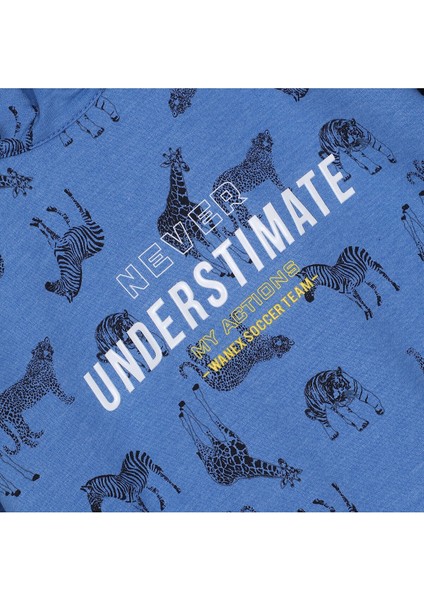 Erkek Çocuk Uzun Kol Dik Yaka Sweat - 15195 - Mavi fiyatları