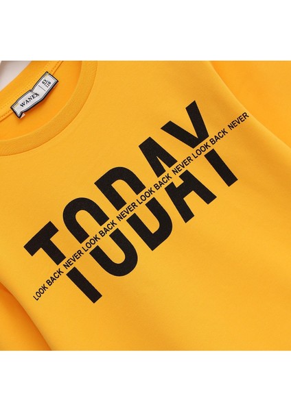 Erkek Çocuk Uzun Kol Tişört - 16060 - Sarı fiyatları