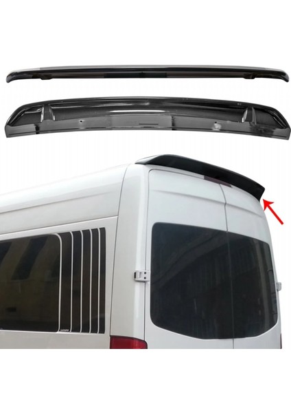 Wy-10 Mercedes Sprinter 2006-2018 /crafter Spoiler Abs Piano Black