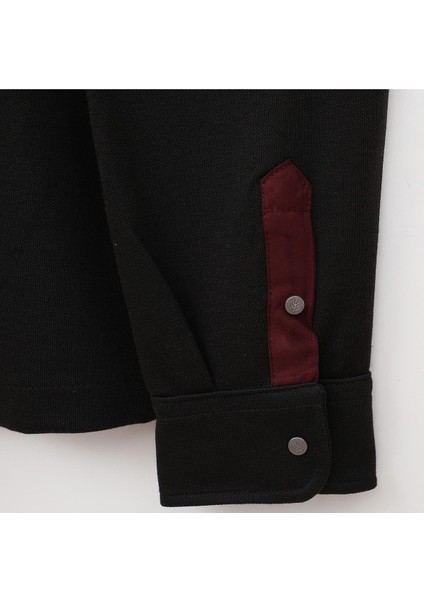 Fit Erkek Uzun Kol Gömlek - DJG-1005 - Siyah