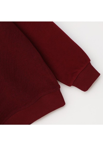 Erkek Polo Yaka Uzun Kol Triko - KPP-2801 - Bordo